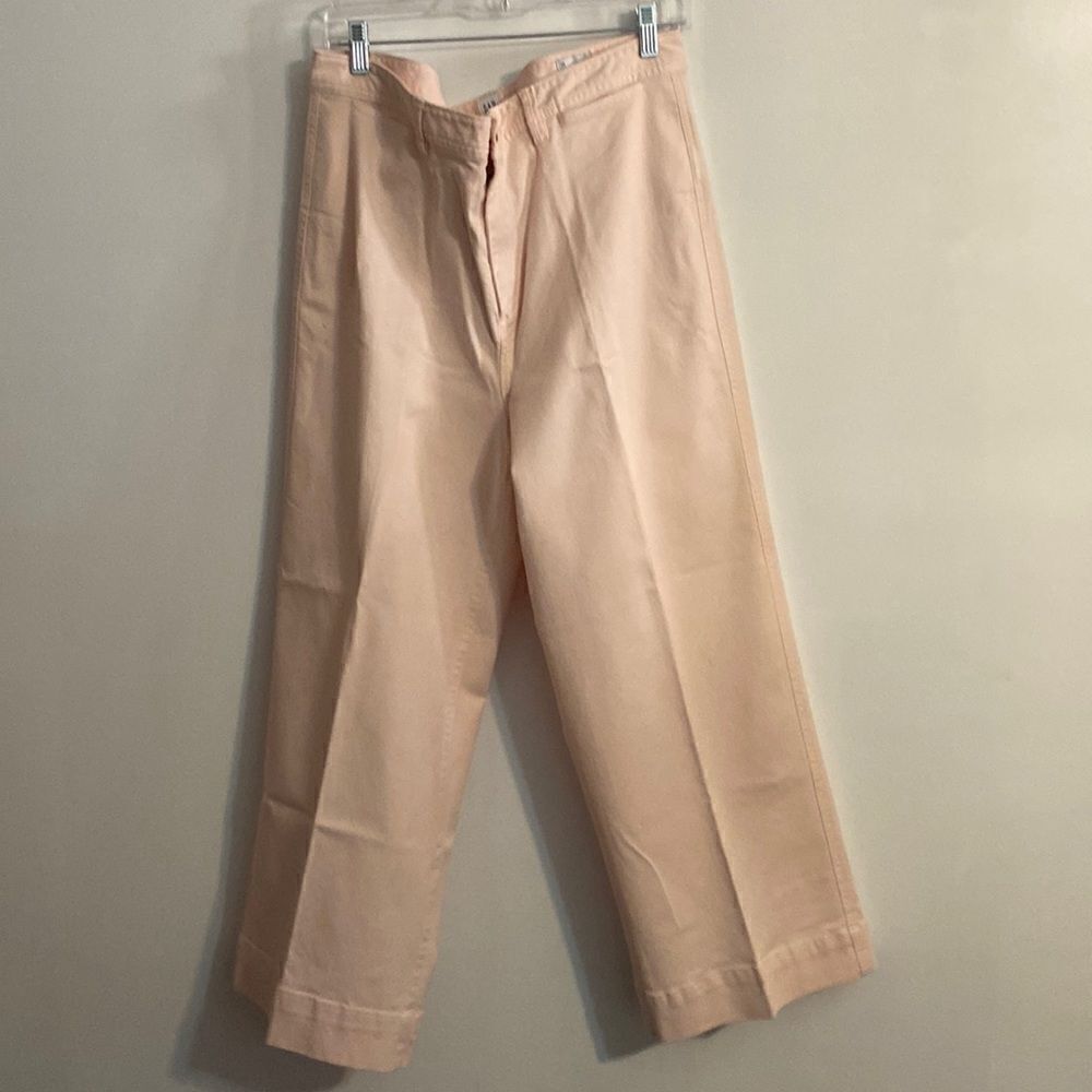 GAP light Pink High Rise Wide Leg Crop pants, size 16